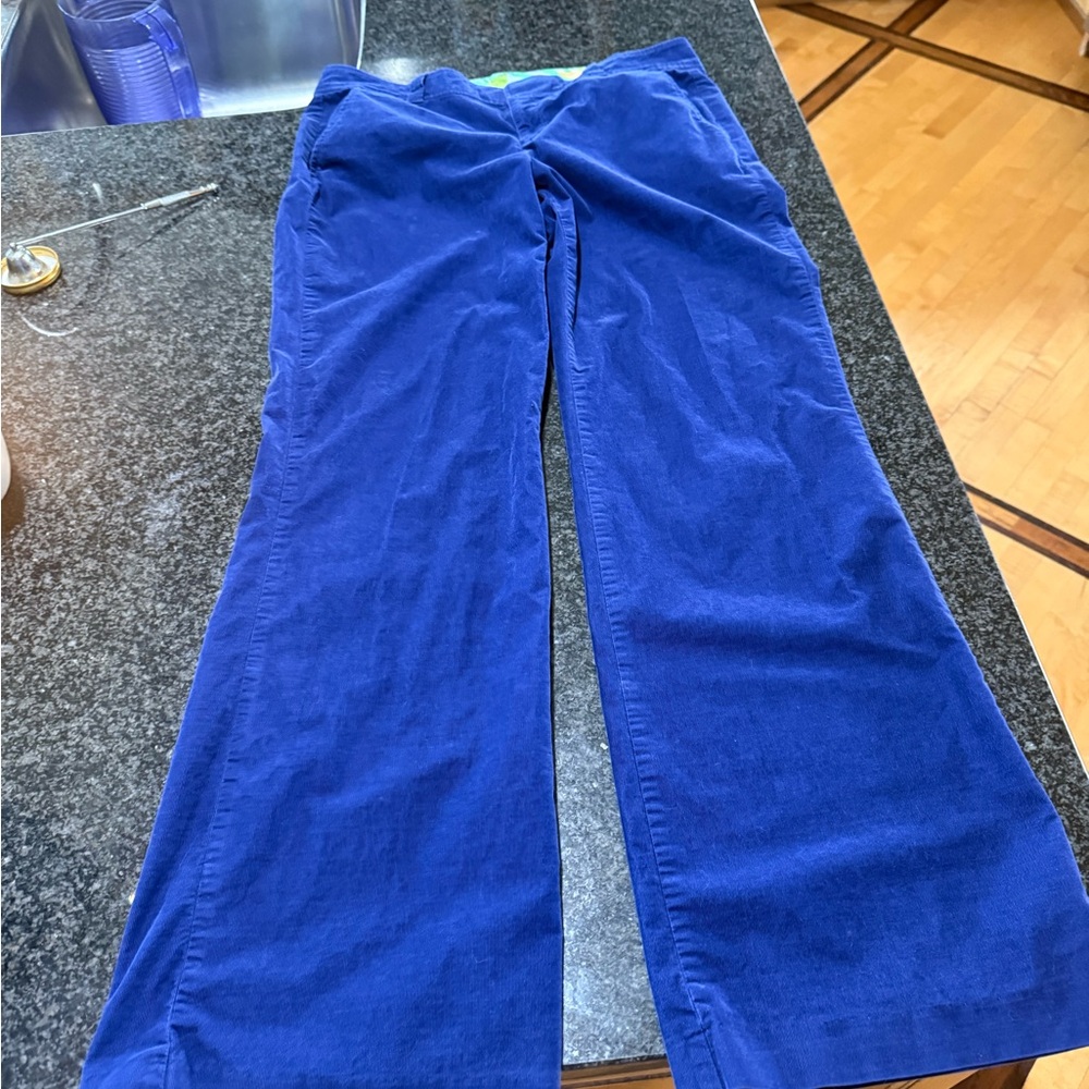 Lily Vibrant Blue Corduroy Pants
